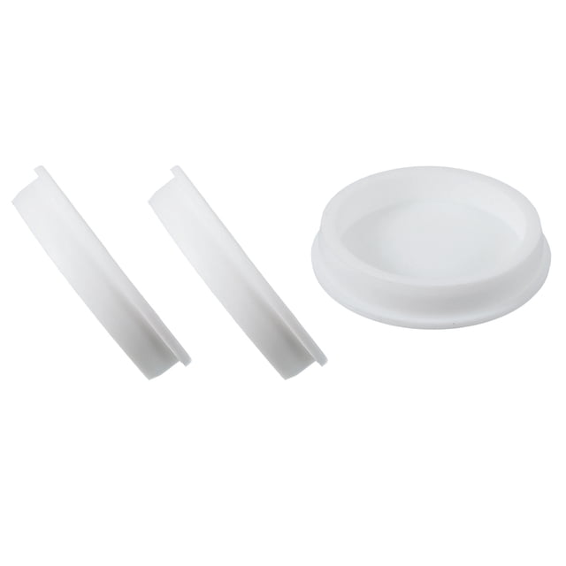 Uxcell 3 Pcs Tapón de Silicona en Forma de T, Diámetro 77 mm/3.03 Pulgadas, Tapón de Silicona Impermeable Reutilizable, Tapón Redondo de Sellado para Equipos de Tuberías, Blanco
