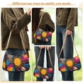 thumbnail image 4 of FORMRS Womens Shoulder Bag with Chain Strap Clutch Purse Cute Tote Handbag, Futuristic Circles, 4 of 7