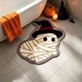 thumbnail image 5 of Twfbrm Halloween Ghost Shaped Bathroom Rugs, 18x28 Inch Water Absorbent Bath Mat with Non-Slip Backing, Decorative Entryway Carpet for Home, Bedroom, Halloween Decoration, 5 of 6