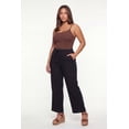 thumbnail image 2 of Women's Plus Size Gauze Knit High Waisted Straight Leg Pants, 2 of 4