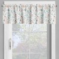 thumbnail image 2 of Ambesonne Party Valance Pack of 2, Dinosaurs Pale Color, 42"X12", Almond Green Pale Pink, 2 of 5