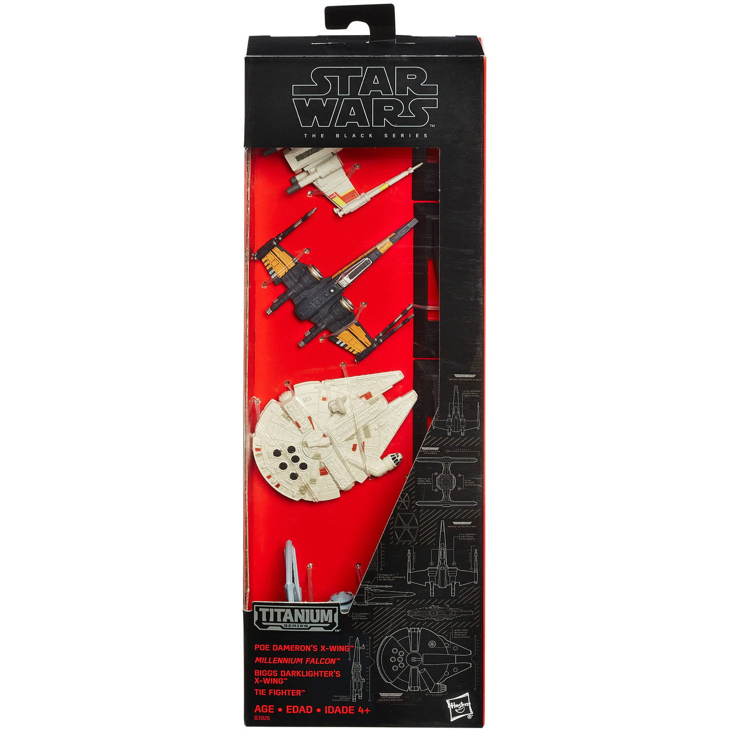 Boxed Selection & Action Fleet Star Wars Micro Machines Titanium Black Series 