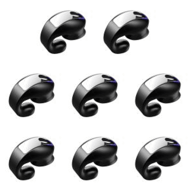 Auriculares con clip Auriculares de conducción ósea compatibles con Bluetooth Negro