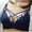 Blue, variant on Wireless Push Up Bras for Women - Fashion Women Solid Color Steel Rings Lace Pad Gathering Camisole integrated Type Daily Bra - Coffee