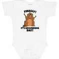thumbnail image 3 of Inktastic Finally It's Groundhog Day Boys or Girls Baby Bodysuit, 3 of 5