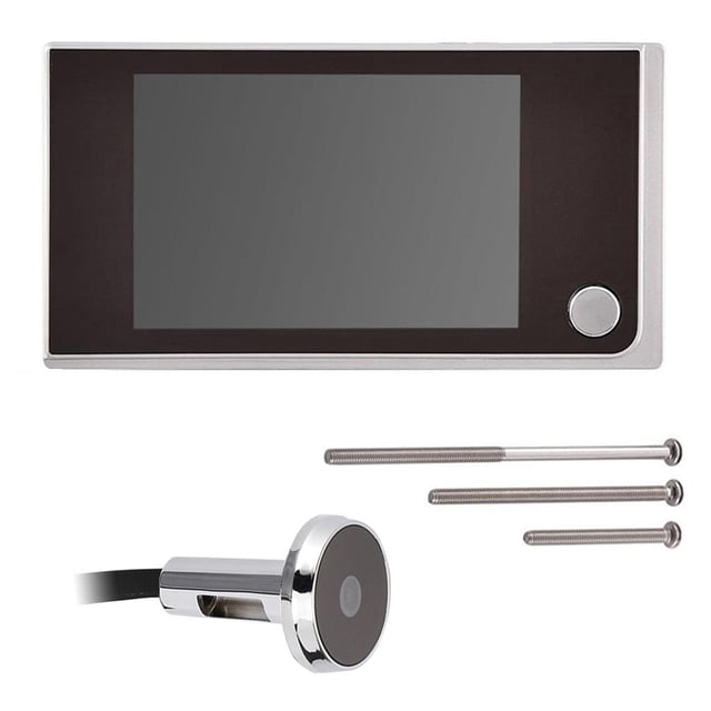 Mini Visor De Mirilla Para Exteriores Hd De 3,5 Pulgadas, Pantalla Lcd A Color Para Interiores, Vídeo Visual, Timbre Digital Noticed EL007898-00