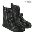 thumbnail image 4 of Unique Bargains 26x20.5cm Surchaussures Pliables Réutilisables en Silicone Imperméables, Noir, 4 of 7