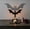 E, variant on Halloween Ghost Tealight Candle Holder,Black Cut Out Ghost Silhouette Candle Stand with Wide Eyes and Jagged Mouth Tabletop Tealight Display Ornament for Halloween Party Shelf Home Decor