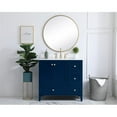 thumbnail image 6 of Elegant Decor Sommerville 36" MDF Single Bathroom Vanity with Backsplash in Blue, 6 of 8