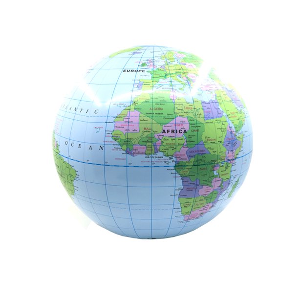 2 Pack 11 Inches Inflatable Globe Blow up World Globe Beach Ball Globe