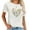 White, variant on Camping Hiking Women Funny Mountain Graphic Cute C Trendy Women's Short Sleeve Tee with Standout Graphic Print
