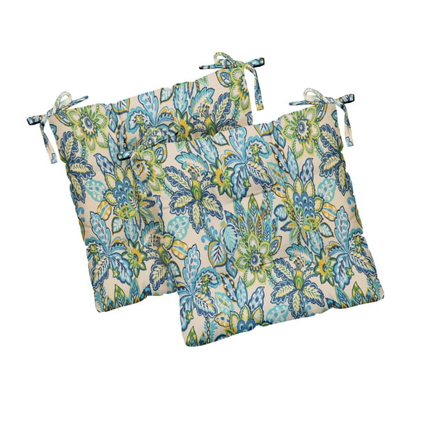 RSH Décor Indoor Outdoor Set of 2 Tufted Dining Chair Seat Cushions, 20