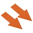 thumbnail image 1 of Unique Bargains Directional Arrow Sticker, 12' PVC Arrow Removable Adhesive Decals for Wall Floor Marking, Orange, 24Pack, 1 of 6