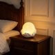 thumbnail image 5 of Lámpara de noche LED portátil para dormitorio: lámpara de mesilla LED suave para crear un ambiente hogareño, luz decorativa en forma de luna para estante o escritorio de la sala de estar., 5 of 6