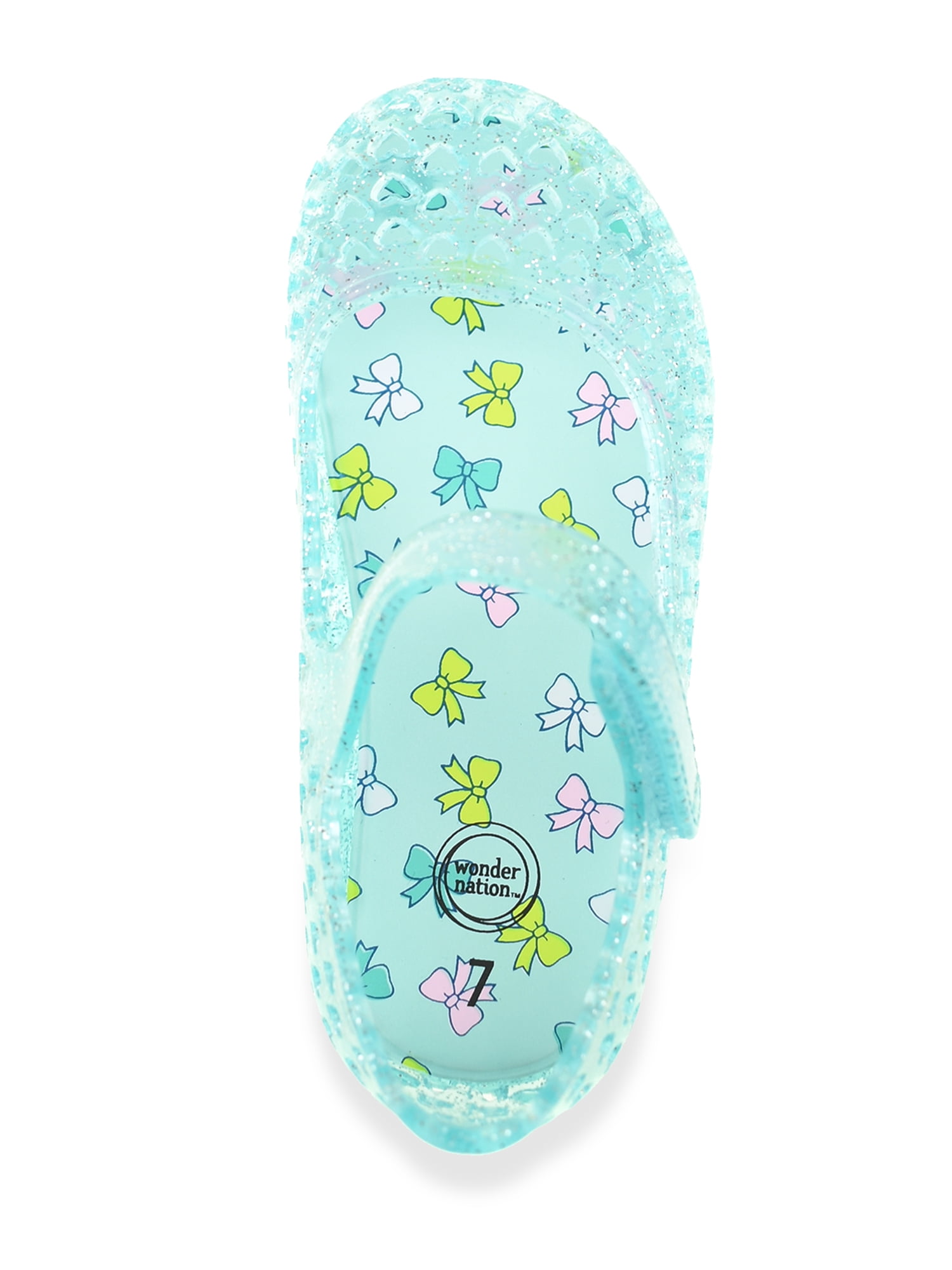 Wonder Nation Baby and Toddler Girls Mary Jane Jelly Shoes
