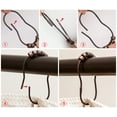 thumbnail image 2 of Utopia Alley Shower Hooks - Shower Curtain Rings for Bathroom - Rust Resistant Roller Shower Curtain Hooks for Shower Curtain or Liner - Set of 12, Oil Rubbed Bronze, 2 of 8