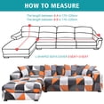 thumbnail image 3 of Sofa Covers for L Shape, 2pcs Polyester Fabric Stretch Slipcovers 3 seater(70"-90") + 3 seater(70"-90") ,+ 2pcs Pillow Covers for Sectional sofa L-shape Couch, 3 of 7