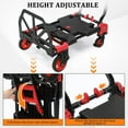 thumbnail image 5 of TUFFIOM Folding Hand Truck, Dolly Cart 330 lbs Capacity 2-in-1, Foldable Hand Truck with Retractable Handle and 4 Rubber Wheels, Hand Cart Dolly for Shoping, Office, Travel, Moving, 5 of 9