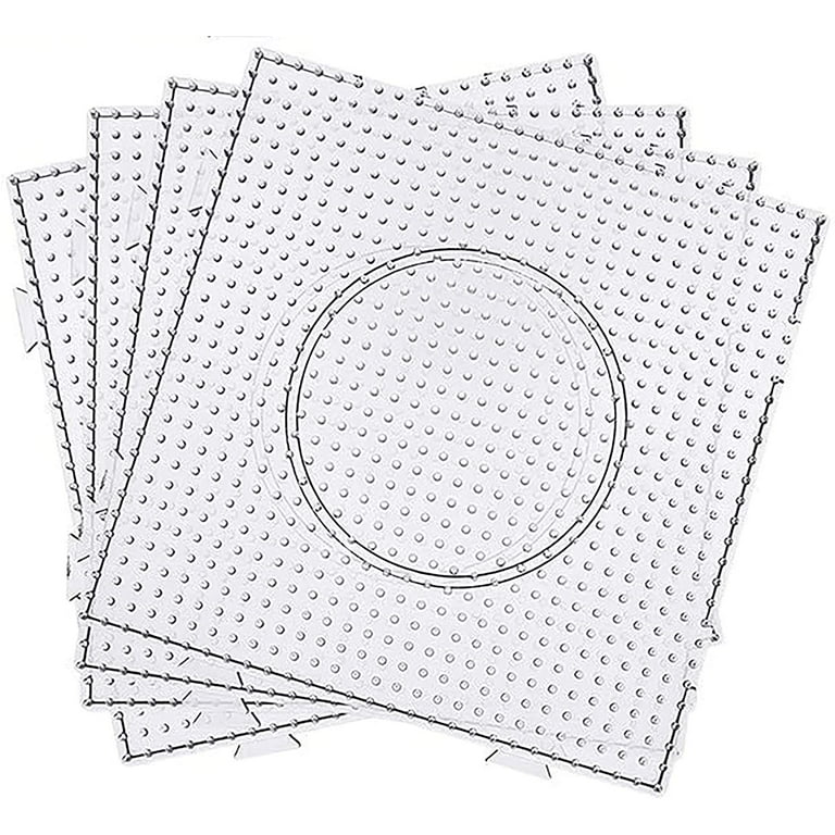 4PCS 5mm Fuse Beads Boards, Large Clear Pegboards Kits, With Gift 4 Lroning  Paper WA3-Z1 -  Israel