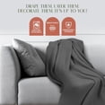 thumbnail image 5 of JMR Beige Soft Warm Twin Size Fleece Blanket Throw Microfiber Plush Blanket for Home Couch, Bed, Camping, Traveling 66x90, Twin 66 x 90, Charcoal Grey, 5 of 7