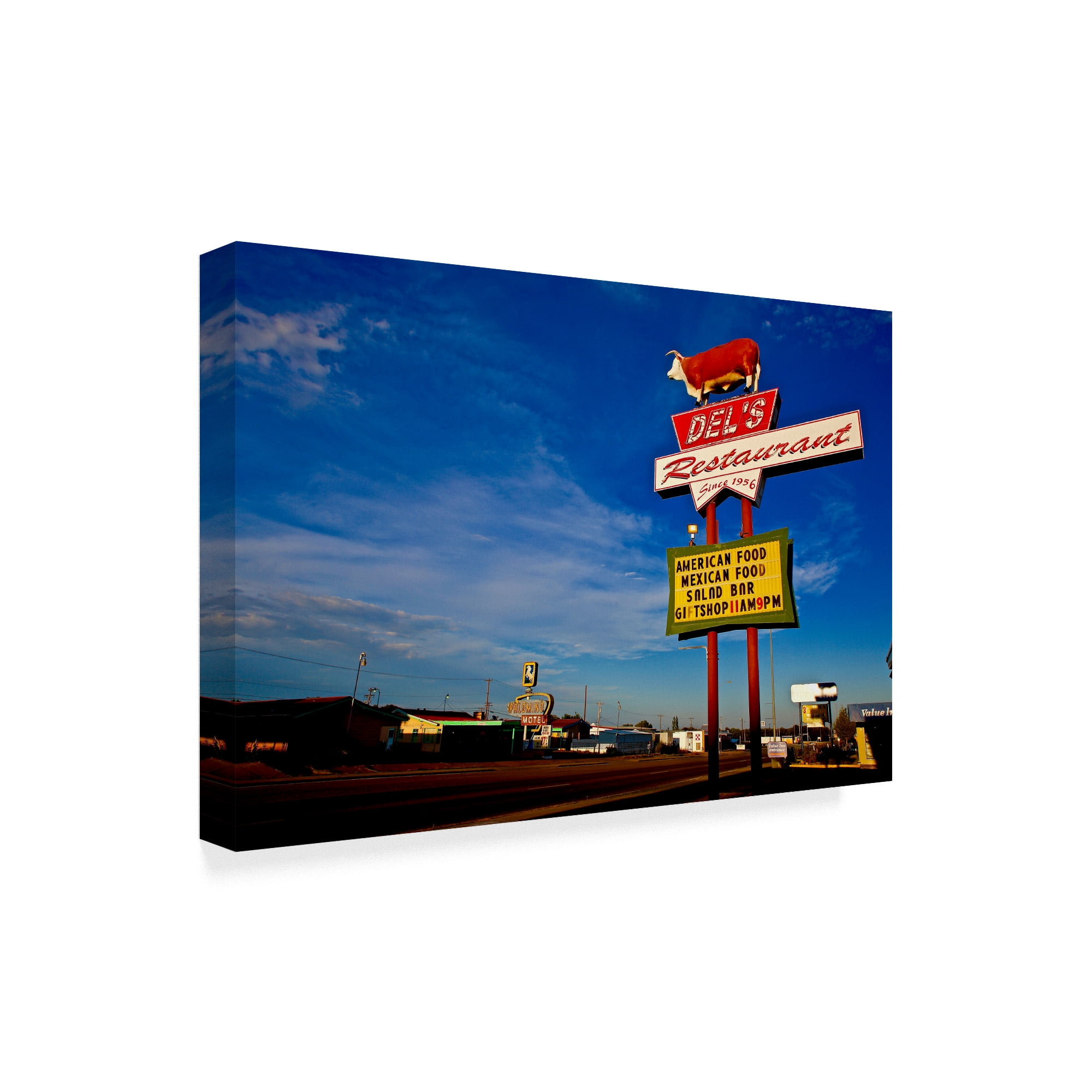 Trademark Fine Art 'Route 66 Restaurant' Canvas Art by American School