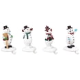thumbnail image 5 of Northlight Winter Ready Glitter Snowman Christmas Stocking Holders - 7" - Set of 4, 5 of 9