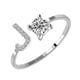 thumbnail image 3 of Guardurnaity Anillo abierto con letras mayúsculas, anillos de compromiso para mujer, joyería ornamental de viaje para interiores y exteriores, Type1 NO1, 3 of 5