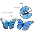 thumbnail image 3 of Pegatinas de mariposa de doble ala 3D, pegatinas de mariposa para pared, decoración de pared para el hogar versátil y realista, para mármol y vidrio, 3 of 7