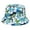 White, variant on Bucket Hat Lightweight Sun Protection Children‘s Dinosaurs Pattern Double Wear Fisherman Outdoor Summer Hats Navy