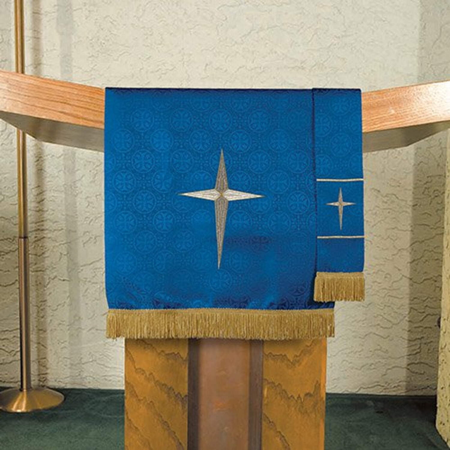 Maltese Jacquard Bookmark: Blue