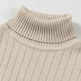 thumbnail image 5 of FRSASU Quarter Zip Sweaters for Men Fall and Winter Slim Fit Long Sleeve Knitted Pullover Mock Neck Business Casual Knitted Sweater Beige, 5 of 6