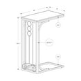 thumbnail image 3 of Monarch Specialties Accent Table, C-shaped, End, Side, Snack, Living Room, Bedroom, Black Laminate, 3 of 6