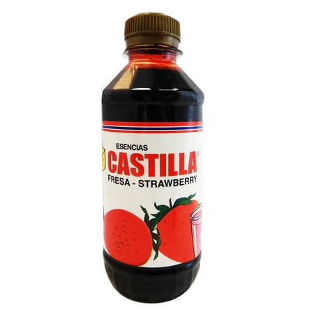 Castilla Strawberry Flavor Concentrate 8.6 fl oz - Esencia de Fresa (Pack of