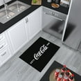 thumbnail image 3 of Ottomanson Coca-Cola Logo Machine Washable Non-Slip Rubberback 2x3 Area Rug, 2'3" x 3', Black, 3 of 7