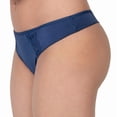 thumbnail image 3 of Tanga Vassarette para Dama, con Mix de Telas Encaje, Satín y Microfibra Azul Talla TG, 3 of 4