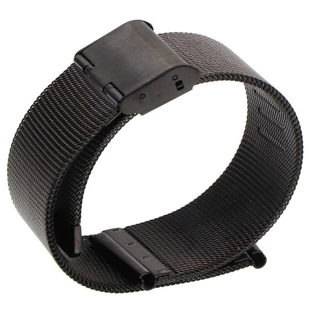 Pulsera milanesa Universal 12 14 16 18 20mm 22mm 24mm correa de acero inoxidable plateada pulsera de repuesto para reloj inteligente Tan Jianjun unisex
