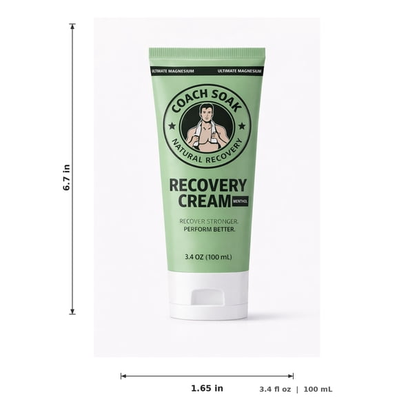 Coach Soak Menthol Infused Muscle Recovery Cream For Post-Workout Relief