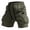 Army Green, variant on Mens Tactical Cargo Shorts Comfortable Elastic Waist Camouflage Shorts Drawstring Summer Loose Casual Lightweight Shorts with Pockets Zebra M