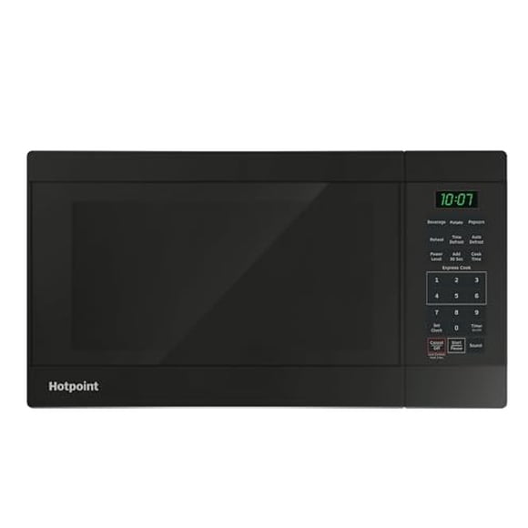 Horno microondas de encimera Hotpoint RES1072DTBB de 0.7 pies cúbicos, color negro