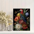 thumbnail image 2 of Qisvanset Macaw Parrot Floral Canvas Print 12x16 Inch Dining Room Decor, 2 of 8