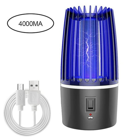 

Jongmart 2 in 1 Bug Zapper Outdoor USB Rechargeable Mosquito Killer Light Bulb for Indoors & Outdoors LED Camping Light Mosquito Trap