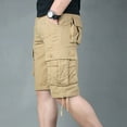 thumbnail image 5 of Herrnalise Mens Work Shorts 9" Work Pants for Mens Portable Phone Charge Shorts Multi Pokets Cargo Shorts Comfy Cotton blend Shorts Khaki, 5 of 6