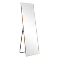 thumbnail image 3 of Dovelina 64"x21" Aluminum Alloy Floor Mirror Rectangular Full-length Mirror, Gold, 3 of 7