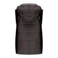 thumbnail image 5 of jtjvou Plus Size Puffer Vest Women Lightweight Hooded Quilted Sleeveless Jackets Winter Zipper Down Gilet Warm Waistcoat Black XL, 5 of 6