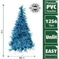 thumbnail image 7 of Fraser Hill Farm 7-Ft. Festive Tinsel Christmas Tree, Turquoise, 7 of 7