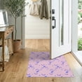 thumbnail image 2 of ODIKA 2'x3' Lavender Giggle Squiggle Pink Tufted Washable Accent Rug Playful Abstract With Modern Geometric Design Pet Friendly, Bedside Mat for Bedroom, Nursery, RV, 2 of 7