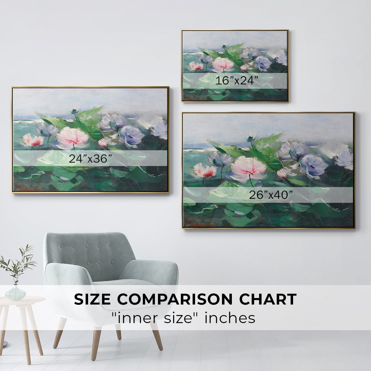 Vintage Botanical Print-LXIX By Wexford Home Framed in Gold Wood Gallery Wrapped Canvas 25 in. x 37 in.