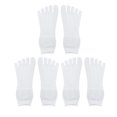 thumbnail image 1 of Pares De Calcetines Invisibles De Cinco Dedos, Ahuecados, Sexy, Transpirable, Suave, De Moda, No Show, Calcetines Para Mujer, Blanco, 1 of 1