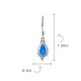thumbnail image 4 of Bling Jewelry Womens Antique Dangle Gemstone Earrings Iridescent Opal Silver, 4 of 5