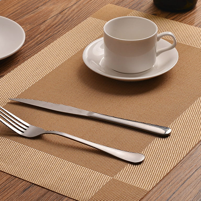 1pc PVC Placemat, Simple Rectangle Table Mat For Kitchen